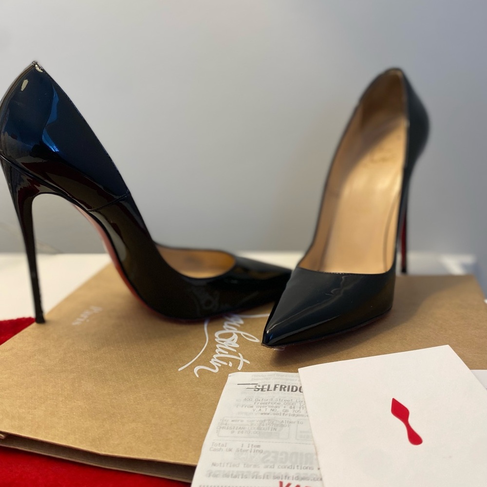 Christian Louboutin Glossy Black Stilettos
